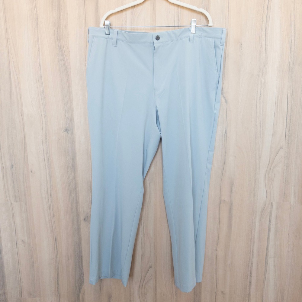 Adidas Mens Golf Pants‎ 42X30 Light Gray Performance Stretch Preppy Athleisure
